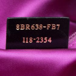 Pre Owned Fendi Purple Iridescent Leather Mama Forever Shoulder Bag