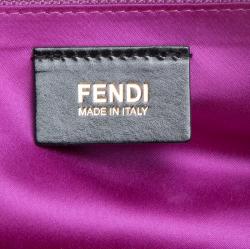 Pre Owned Fendi Purple Iridescent Leather Mama Forever Shoulder Bag