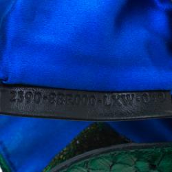 Pre Owned Fendi Green Beads and Python Mini Mama Shoulder Bag