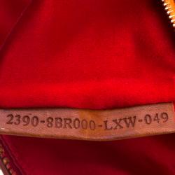 Pre Owned Fendi Red/Orange Beads and Python Mini Mama Shoulder Bag