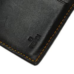 Pre Owned Fendi Black Zucchino patent Leather Compact Wallet