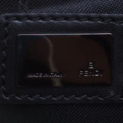 Pre Owned Fendi Dark Brown Zucchino Canvas Pochette
