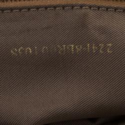 Fendi Fatigue Green Zucchino Canvas Baguette Shoulder Bag