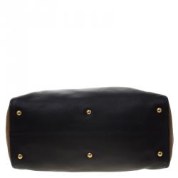 Pre Owned Fendi Tri Color Leather Large Chameleon Satchel