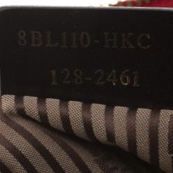 Pre Owned Fendi Tri Color Leather Large Chameleon Satchel