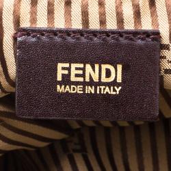 Pre Owned Fendi Tri Color Leather Large Chameleon Satchel