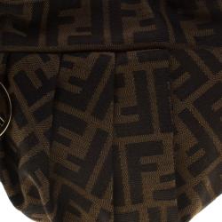 Pre Owned Fendi Tobacco Zucca Canvas Mini Chef Bag
