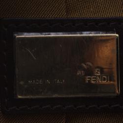 Pre Owned Fendi Tobacco Zucca Canvas Mini Chef Bag