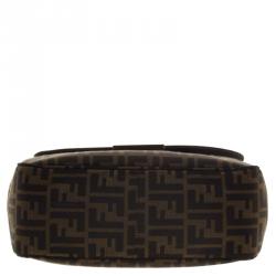 Pre Owned Fendi Tobacco Zucca Canvas Crossbody Bag