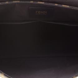 Pre Owned Fendi Tobacco Zucca Canvas Crossbody Bag