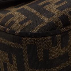 Pre Owned Fendi Tobacco Zucca Canvas Crossbody Bag