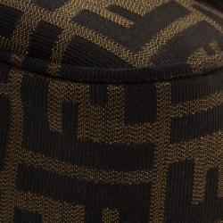 Pre Owned Fendi Tobacco Zucca Canvas Crossbody Bag