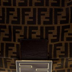Pre Owned Fendi Tobbaco Zucca Canvas Mama Forever Shoulder Bag