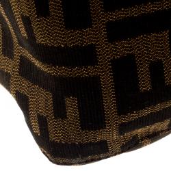 Pre Owned Fendi Tobbaco Zucca Canvas Mama Forever Shoulder Bag