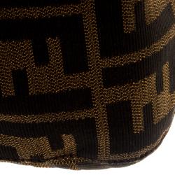 Pre Owned Fendi Tobbaco Zucca Canvas Mama Forever Shoulder Bag