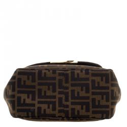 Pre Owned Fendi Tobacco Zucca Canvas Crossbody Bag