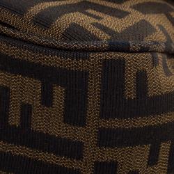 Pre Owned Fendi Tobacco Zucca Canvas Crossbody Bag
