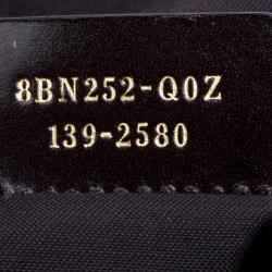 Fendi Brown Leanther/Canvas and Suede Pequin Boston Bag