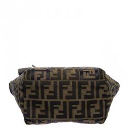 Pre Owned Fendi Brown Zucca Canvas Mini Tote