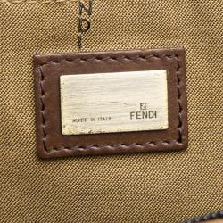 Pre Owned Fendi Brown Zucca Canvas Mini Tote