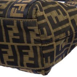 Pre Owned Fendi Brown Zucca Canvas Mini Tote