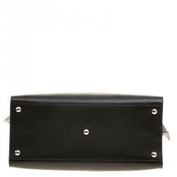 Pre Owned Fendi Dark Green Leather 3 Jours Tote