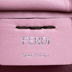 Pre Owned Fendi Dark Green Leather 3 Jours Tote