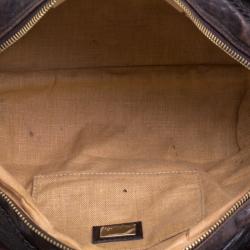 Pre Owned Fendi Tobacco Zucca Canvas and Leather Baby Spy Bag
