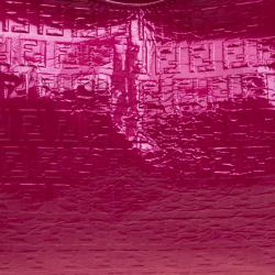 Pre Owned Fendi Pink Zucchino Printed Patent Leather Shoulder Bag