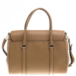 Pre Owned Fendi Brown Leather Satchel