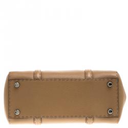 Pre Owned Fendi Brown Leather Satchel