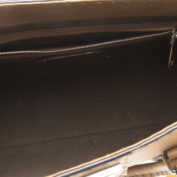 Pre Owned Fendi Brown Leather Satchel