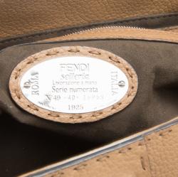 Pre Owned Fendi Brown Leather Satchel