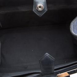 Pre Owned Fendi Black Denim Large 3Jours Tote