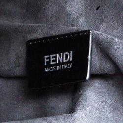 Pre Owned Fendi Black Denim Large 3Jours Tote