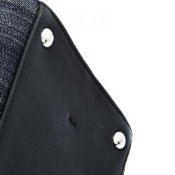 Pre Owned Fendi Black Denim Large 3Jours Tote