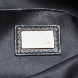 Pre Owned Fendi Black Leather Mia Shoulder Bag