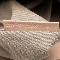 Pre Owned Fendi Beige Leather Twins Shopper Tote