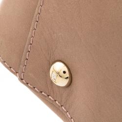 Pre Owned Fendi Beige Leather Twins Shopper Tote