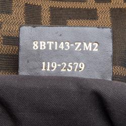 Fendi Tobacco Zucca Canvas Maxi Baguette Shoulder Bag
