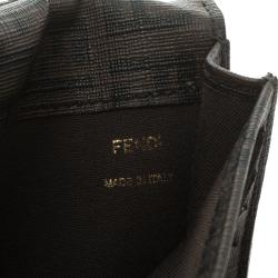 Pre Owned Fendi Brown Zucchino Coated Canvas Forever Continental Wallet