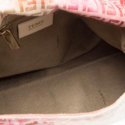 Pre Owned Fendi Floral Print Zucchino Canvas Mama Forever Shoulder Bag