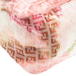 Pre Owned Fendi Floral Print Zucchino Canvas Mama Forever Shoulder Bag