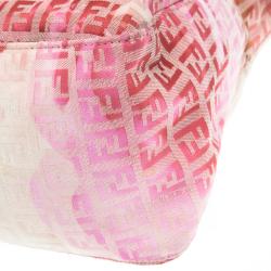 Pre Owned Fendi Floral Print Zucchino Canvas Mama Forever Shoulder Bag