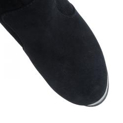 Pre Owned Fendi Black Suede Midcalf Boots Size 37.5