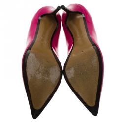 Pre Owned Fendi Pink Patent Decollete Vernice Pumps Size 36
