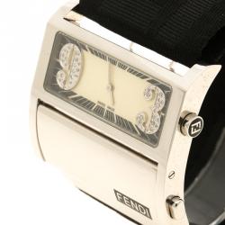 Fendi Cream Stainless Steel Orologi 1120G  Women's Wristwatch 45 mm