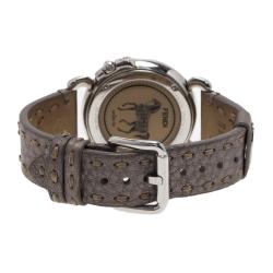 Pre Owned Fendi White Stainless Steel Selleria Women's Wristwatch 37MM