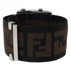 Fendi Cream Stainless Steel Zip Code Women's Wristwatch 44MM