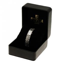 Pre Owned Fendi White Stainless Steel Classic Women's Wristwatch 15MM